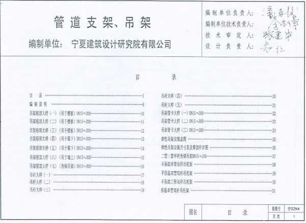 宁02n4 管道支架,吊架免费下载 - 地方图集 - 土木工程网