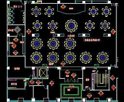 酒店宴会厅施工图