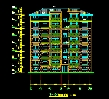七层框架住宅楼毕业设计(含图纸,工程量清单,施组)