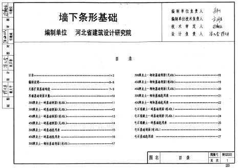 陕02g03 墙下条形基础免费下载 - 地方图集 - 土木