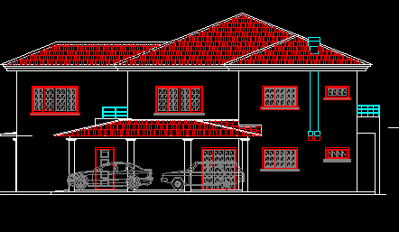 2层坡屋顶别墅建筑施工图