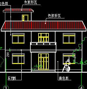 132平方米二层新农村建设农民住宅图纸