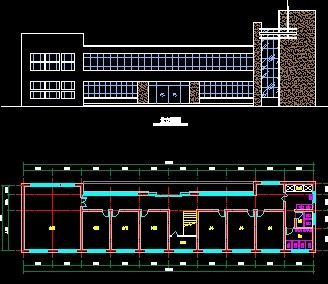 二层办公楼建筑施工图