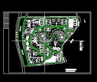 某大学校园规划平面示意图