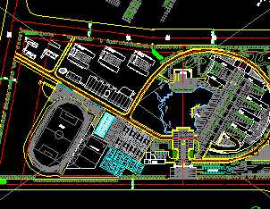 某学校校园规划总平面图