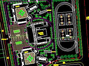 某学校校园规划总图