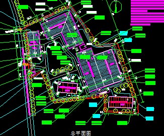 某工业区平面布置图