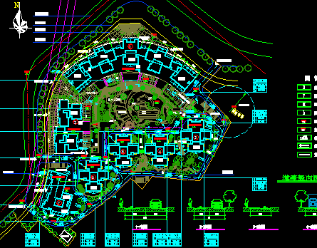 某花园小区总平面图