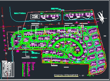 某住宅小区环境布置平面图