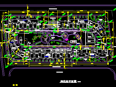 某绿化小区总平面图