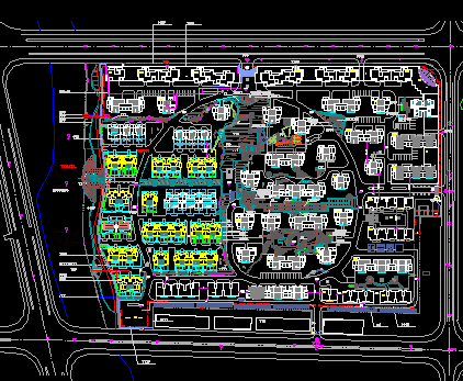 某小区建筑规划总平面图