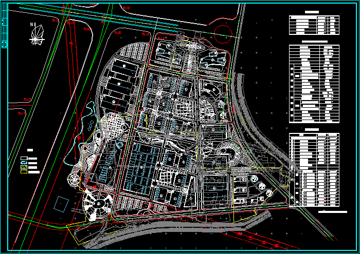 某工业园规划总平面图纸