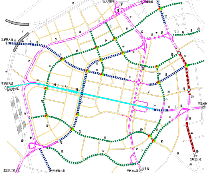 某城市道路规划设计效果图