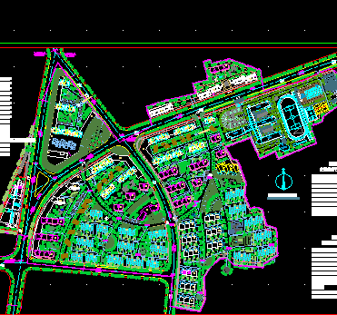 多层综合住宅小区规划总平面图