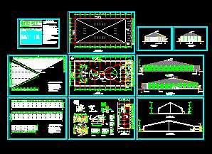 某工厂养殖大棚建筑设计图