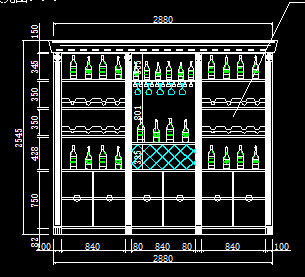 橱柜酒柜设计图纸
