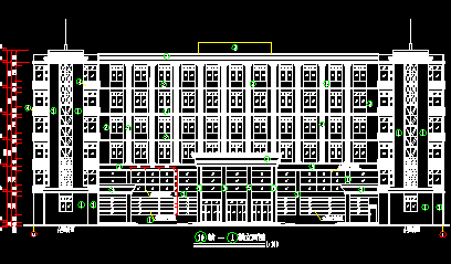 六层框架结构医用楼建筑设计图