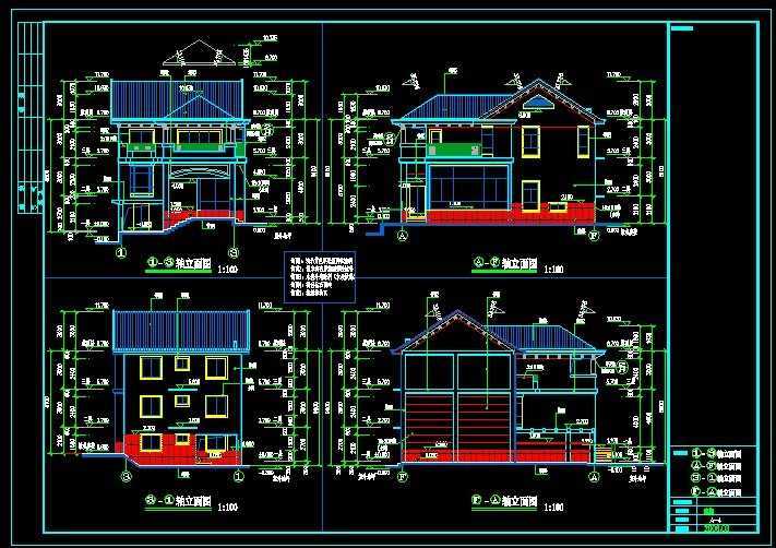 别墅建筑图纸3免费下载 - 建筑户型平面图 - 土木工程