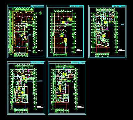 多层住宅楼平面布置图免费下载 - 建筑户型平面图