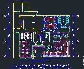 某火锅店室内设计平面图