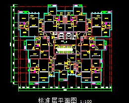 一梯九户及一梯六户户型平面图