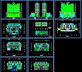 某高层酒店建筑施工图纸免费下载 - 建筑户型平面图