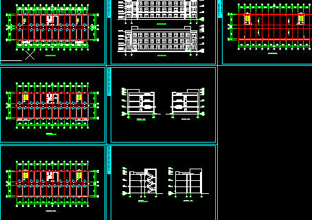 宿舍楼建筑设计图免费下载 - 建筑户型平面图 - 土木