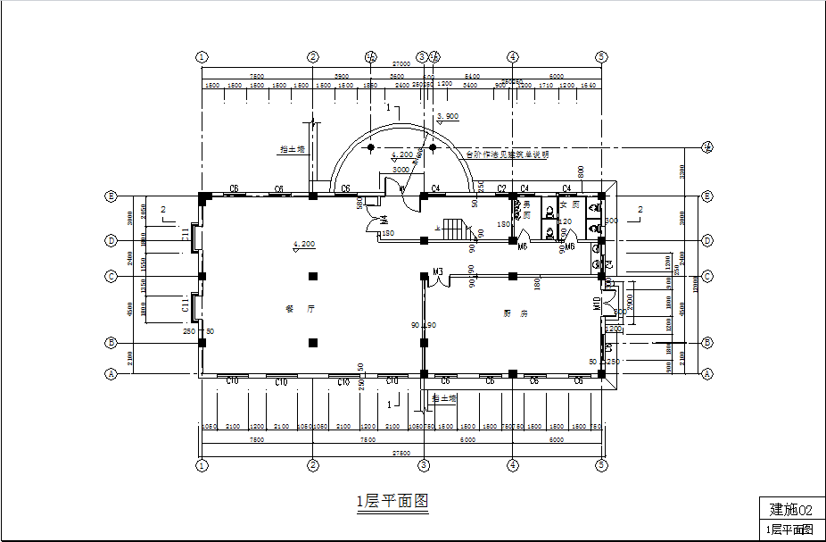 综合楼施工图纸(word版)免费下载 - 建筑户型平面图