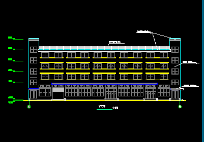 某公司三层宿舍楼建筑设计图