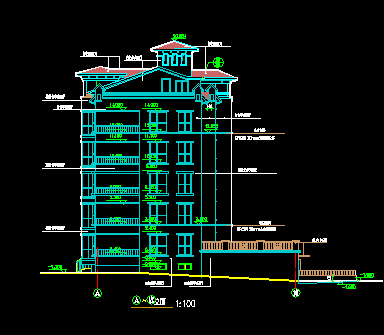 五层商品住宅楼扩建建筑设计图