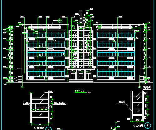 五层办公楼建筑设计图纸免费下载 - 建筑户型平面图