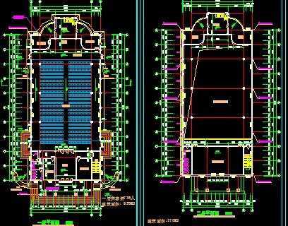 基督教堂建筑施工图免费下载 - 建筑户型平面图