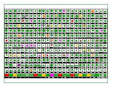 景观设计常用植物平面图例