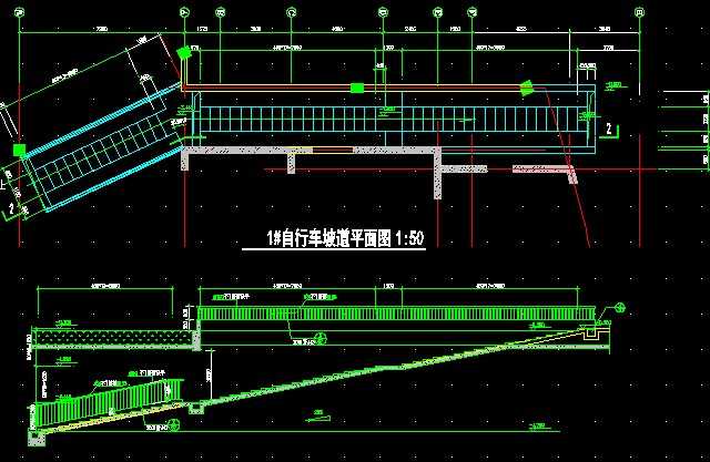 某超高层住宅自行车坡道图