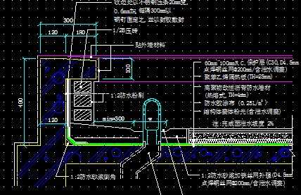 屋顶防水及隔热大样图