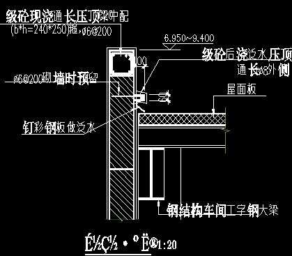 山墙泛水详图