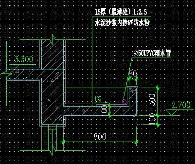 雨蓬大样