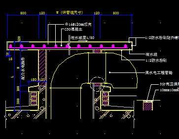 屋面管道间通风口,管线出口及透气管基座大样图