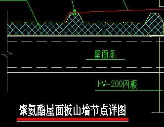 聚氨酯屋面板山墙节点详图