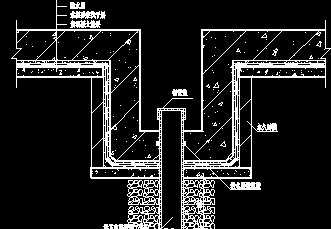 地下室深基坑抽排水预埋井构造大样