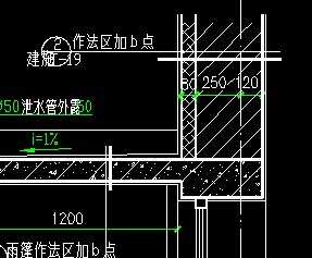 楼梯间雨篷详图(南入口)