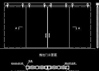 推拉门制作示意图