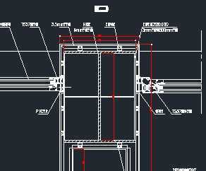 铝板包柱横剖节点图