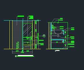 室内设计洗手池剖面详图