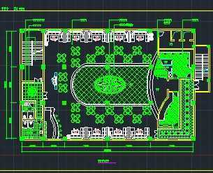 某歌舞厅室内设计平面布置图