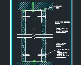 双面石膏板隔墙节点图免费下载 - 建筑详图,图库 - 土木工程网