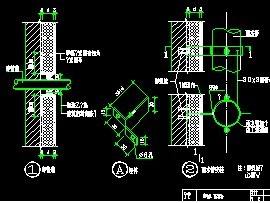 聚苯板外墙外保温穿墙管道,雨水管做法详图