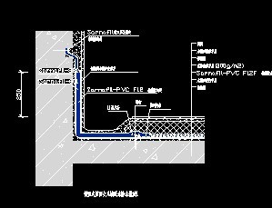 倒置式屋面女儿墙泛水防水做法图免费下载 - 建筑详图,图库 - 土木