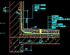 屋面女儿墙防水节点大样图