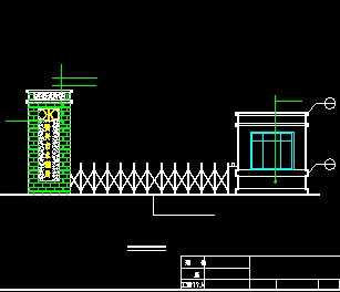 某单位大门建筑施工图